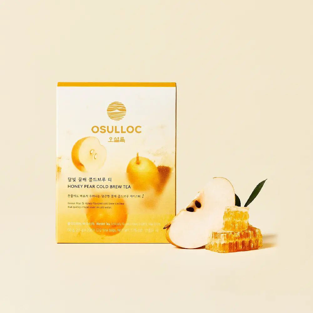 OSULLOC Honey Pear Cold Brew Tea 2.5g×20 Tea Bags 50g