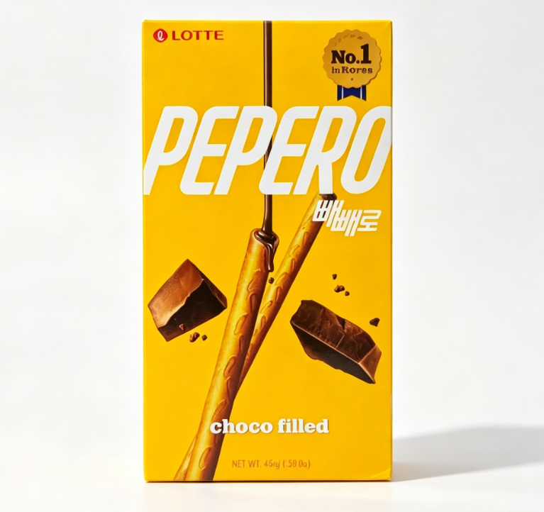 Lotte Pele Chocolate Coated Sandwich Decorative Biscuits Casual Snacks Snacks (randomly sent in old and new packaging)