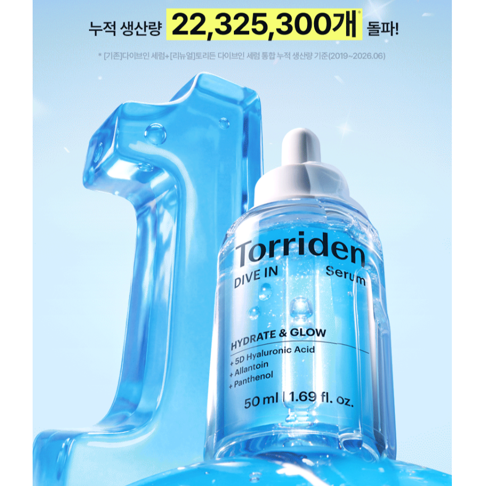Torriden Dive In Low Molecular Hyaluronic Acid Serum 50ml NEW
