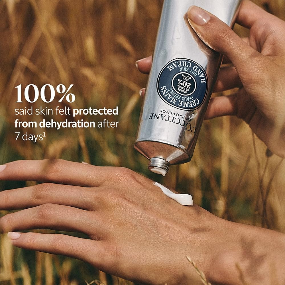 L'OCCITANE 20% Organic Shea Butter Hand Cream150ml, Nourishes & Protects Dry Hands