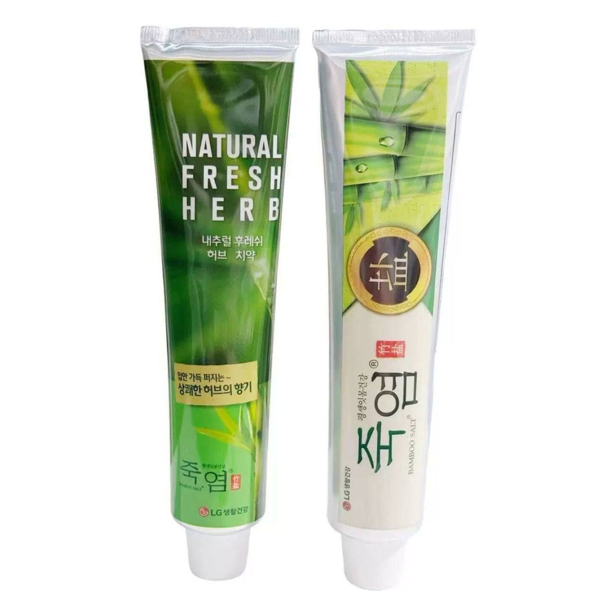 LG Bamboo Salt Natural Fresh Herb Herbal Mint Toothpaste 160g