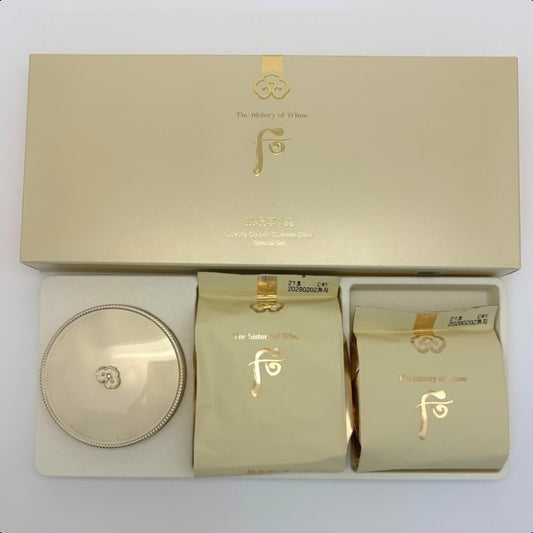 THE WHOO Gongjinhyang:Mi Luxury Golden Cushion No. 21 Set SPF50+PA+++(13g x 3)