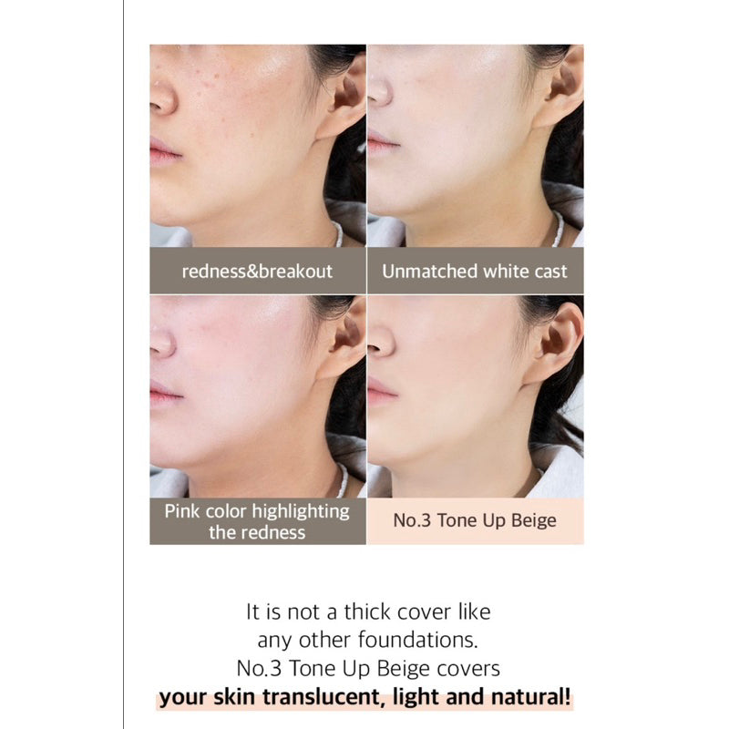 Numbuzin No.3 Porcelain Base-skip Tone Up Beige SPF50+PA++++ 50ml
