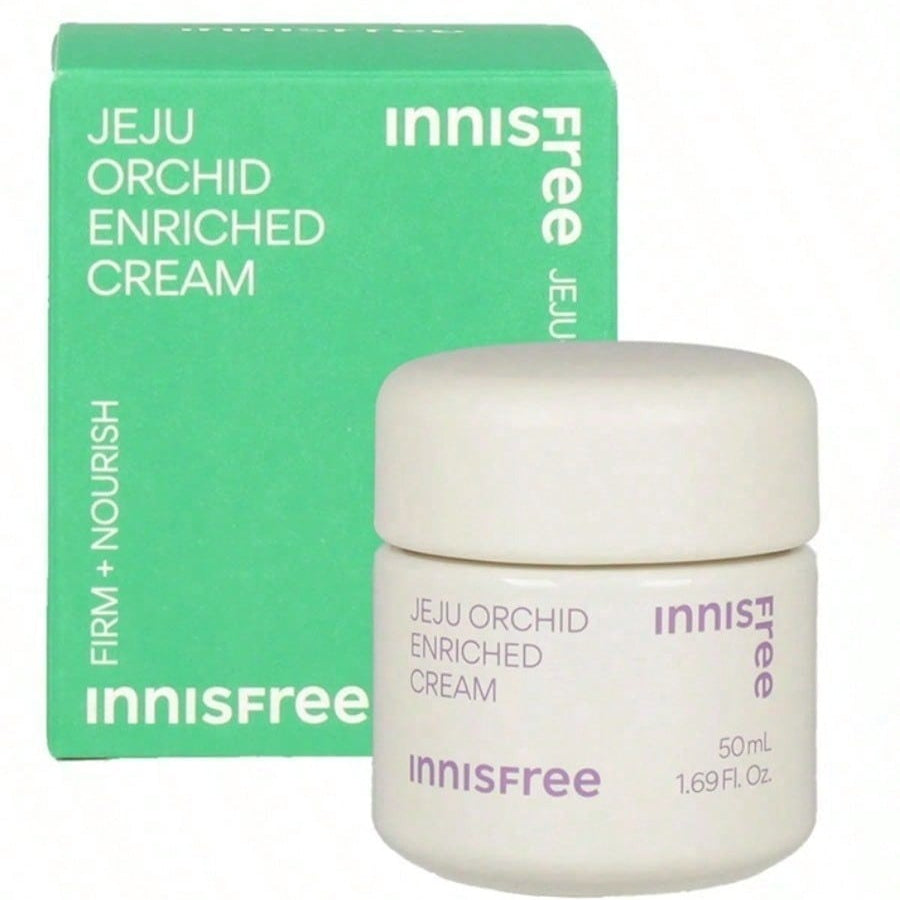 Innisfree Collagen Green Tea Acerola Bounce Cream – 50ml /23NEW Jeju Orchid Enriched Cream 50ml