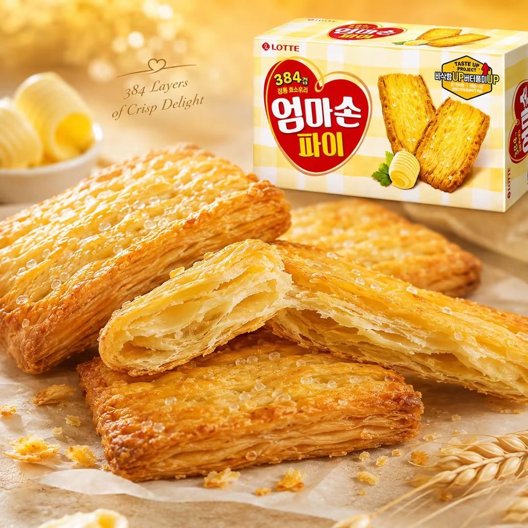 Lotte Mom's Hand Pie Biscuits 127g