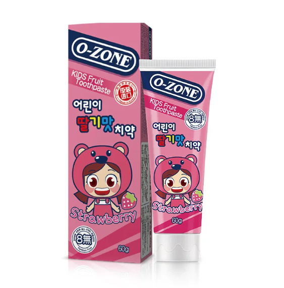 O-ZONE Kids Fruit Toothpaste, Strawberry Flavor 60g