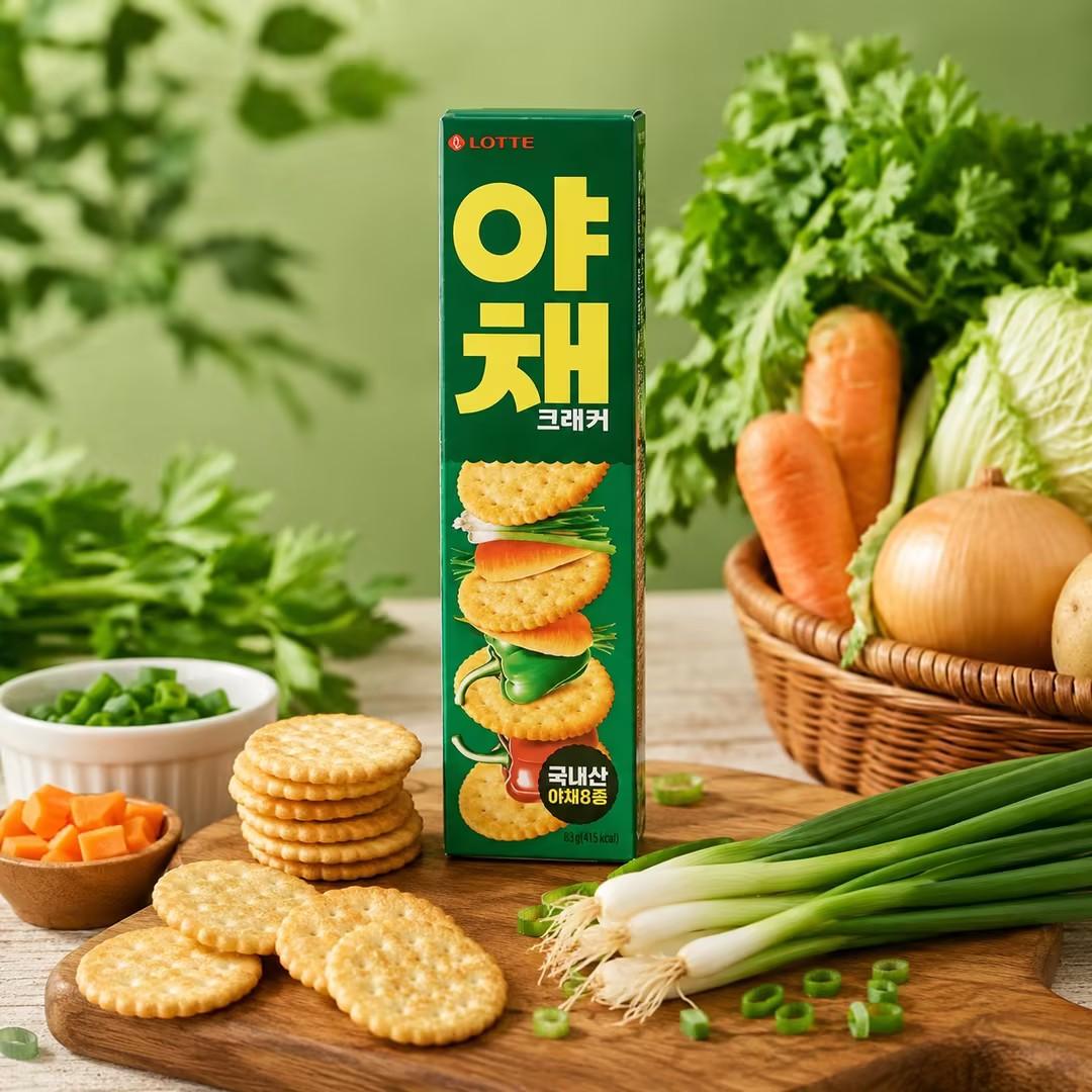Lotte Wellbeing Vegetable Crackers 83g