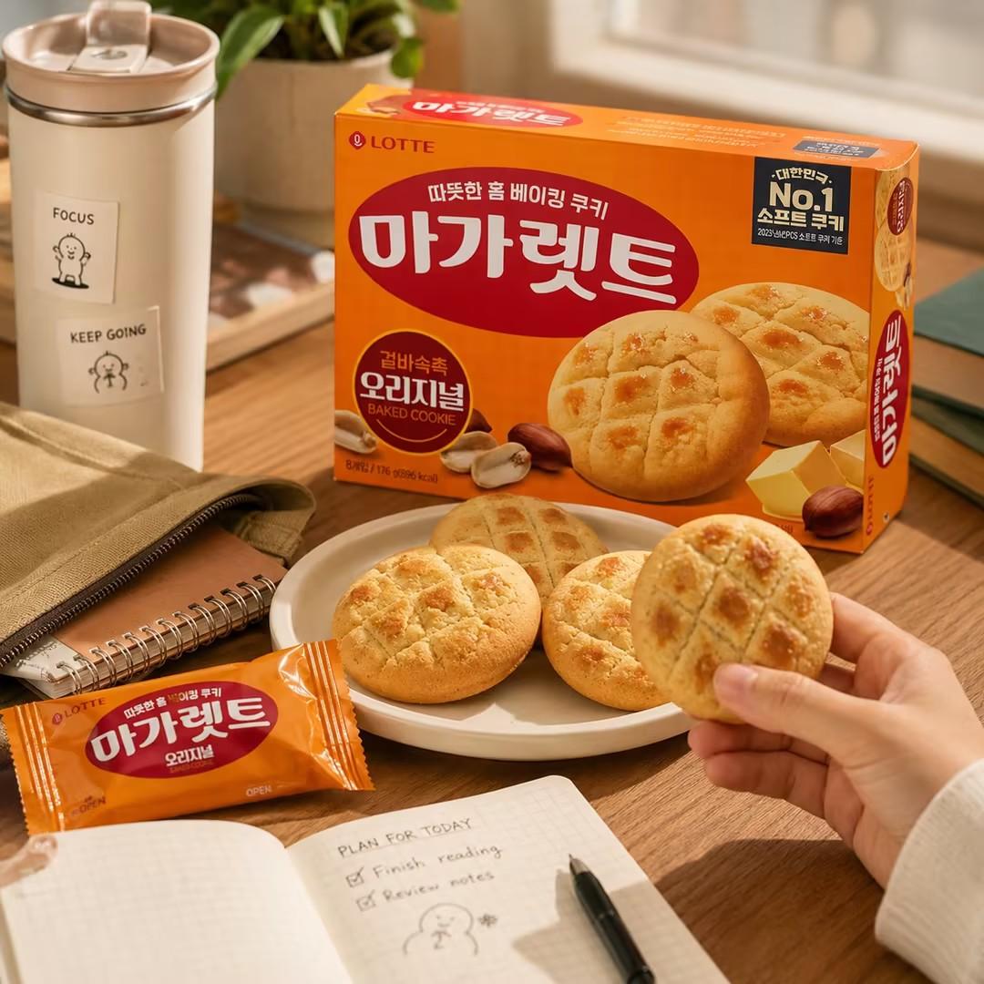 Lotte Margaret Cream Peanut Soft Cookies 176g