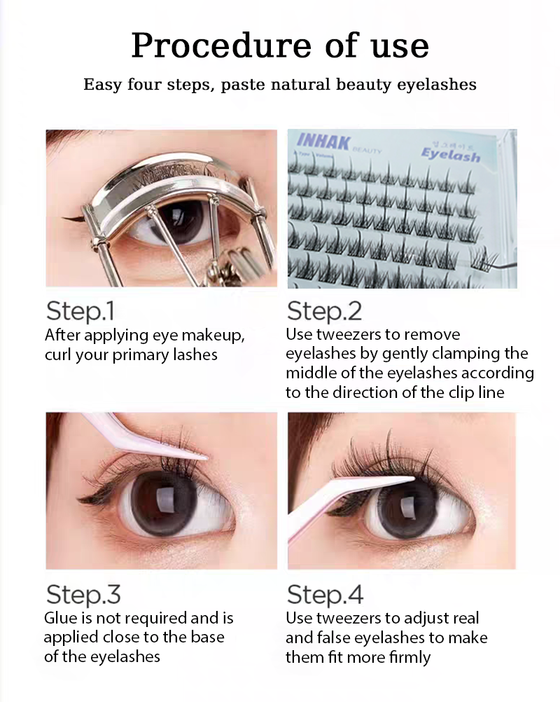 INHAK Upgrade Glue-Free Eyelash - B ver. Volume and Curl 65g