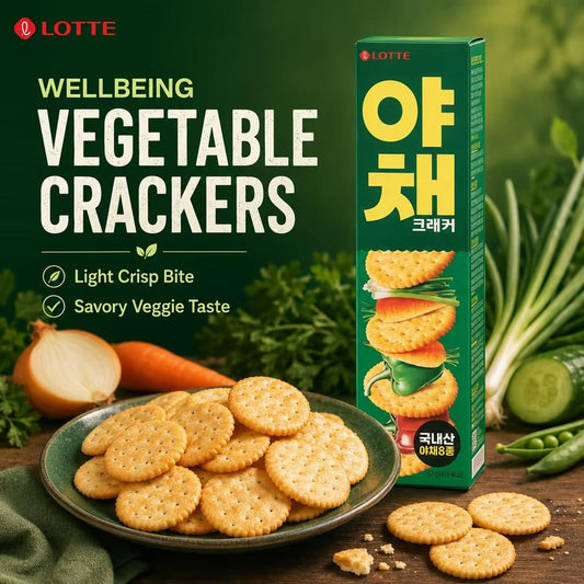 Lotte Wellbeing Vegetable Crackers 83g