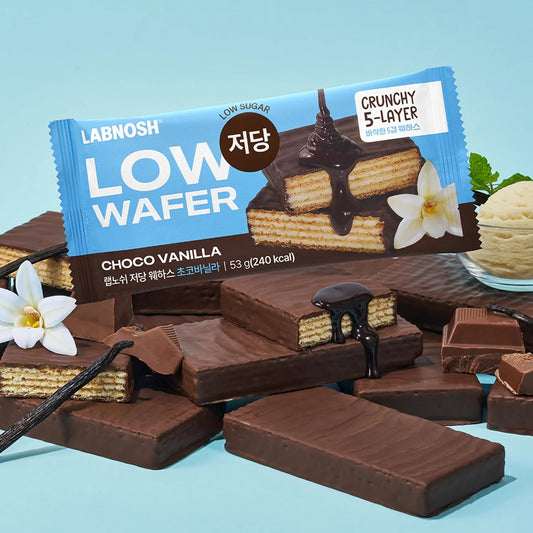 Labnosh Low-Sugar Wafers #Choco Vanilla 53g