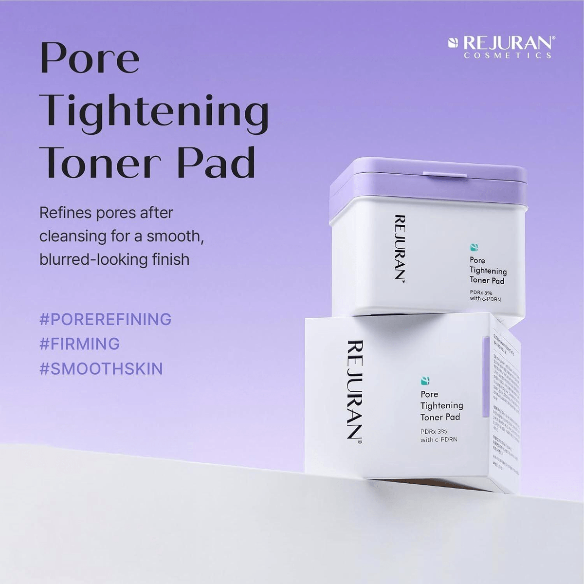 REJURAN Derma Healer Pore Tightening Toner Pad 220ml (60P+60p Refill+6p) Double Pack