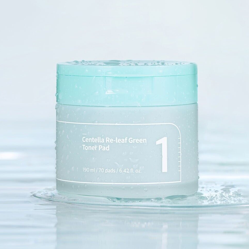 numbuzin No.1 Centella Re-Leaf Green Toner Pad 190ml/70padS