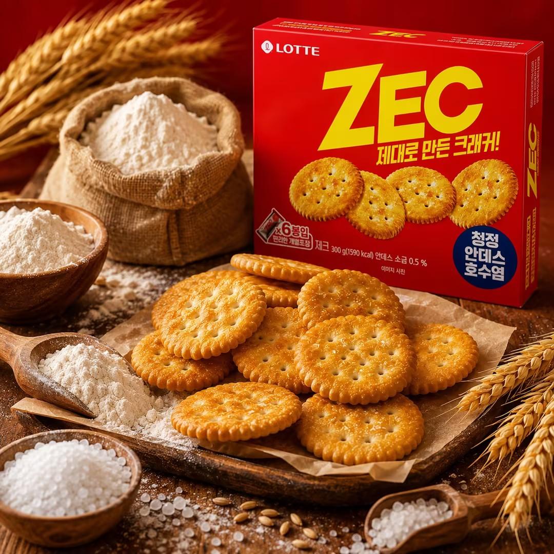 Lotte ZEC Salty Soda Crackers 300g