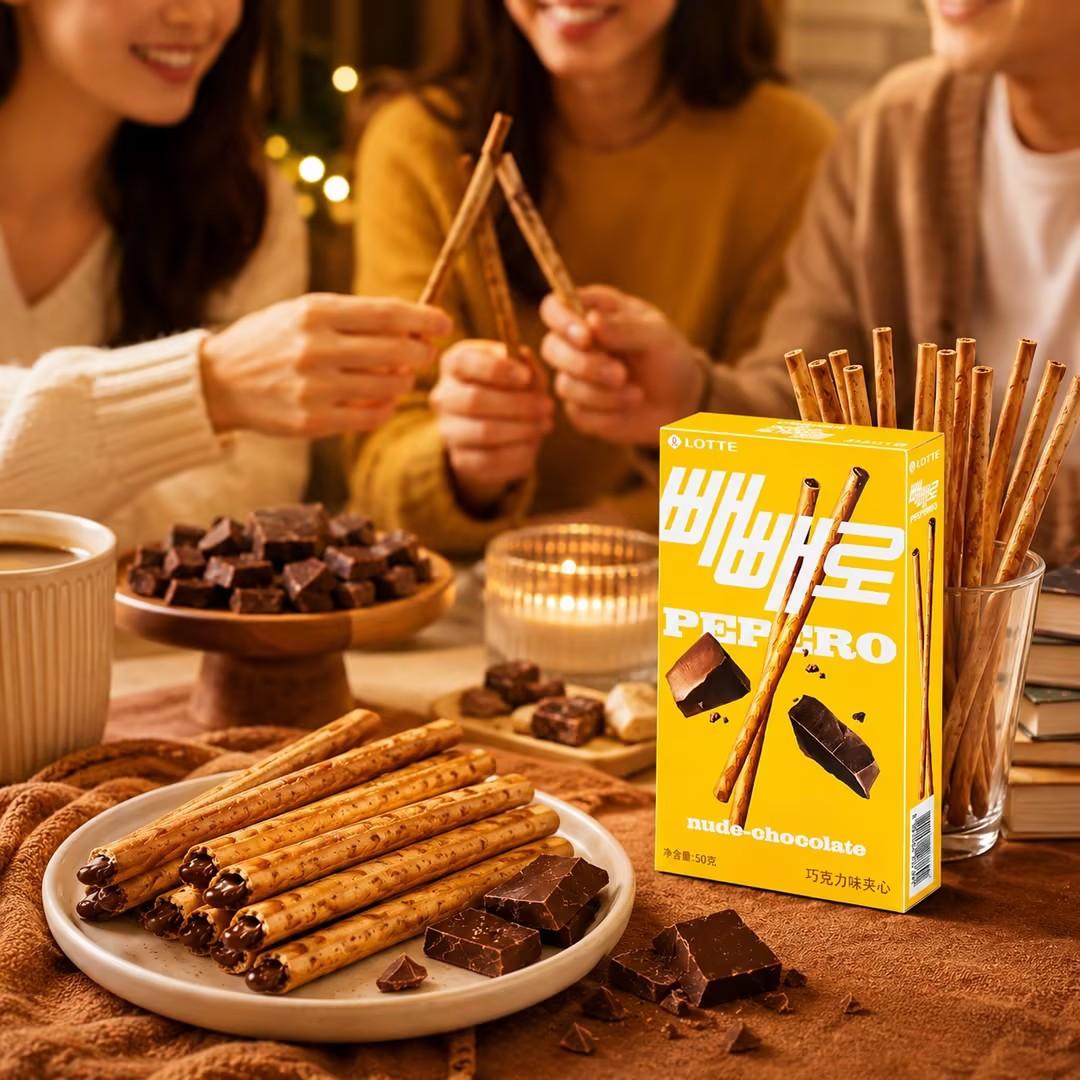 Lotte Pepero Chocolate Filled Biscuit Sticks 45g