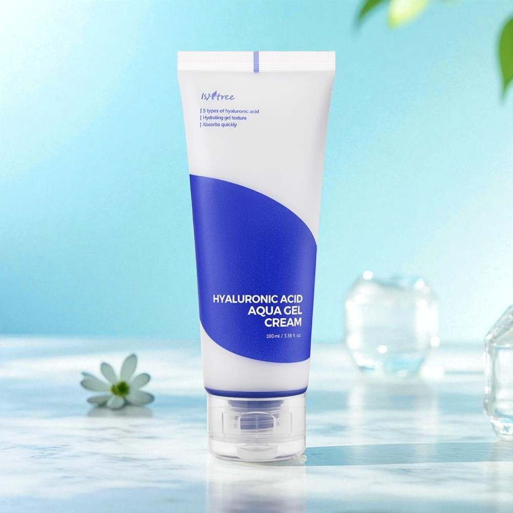 IsNtree Hyaluronic Acid Aqua Gel Cream 100ml, Best for  All Skin Types Especially Oily and Combination Skin
