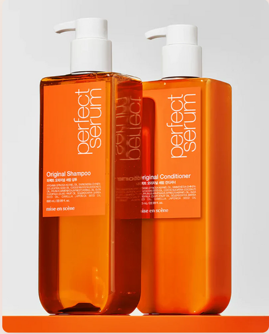 Mise En Scene Perfect Serum Original Shampoo & Conditioner 680ml