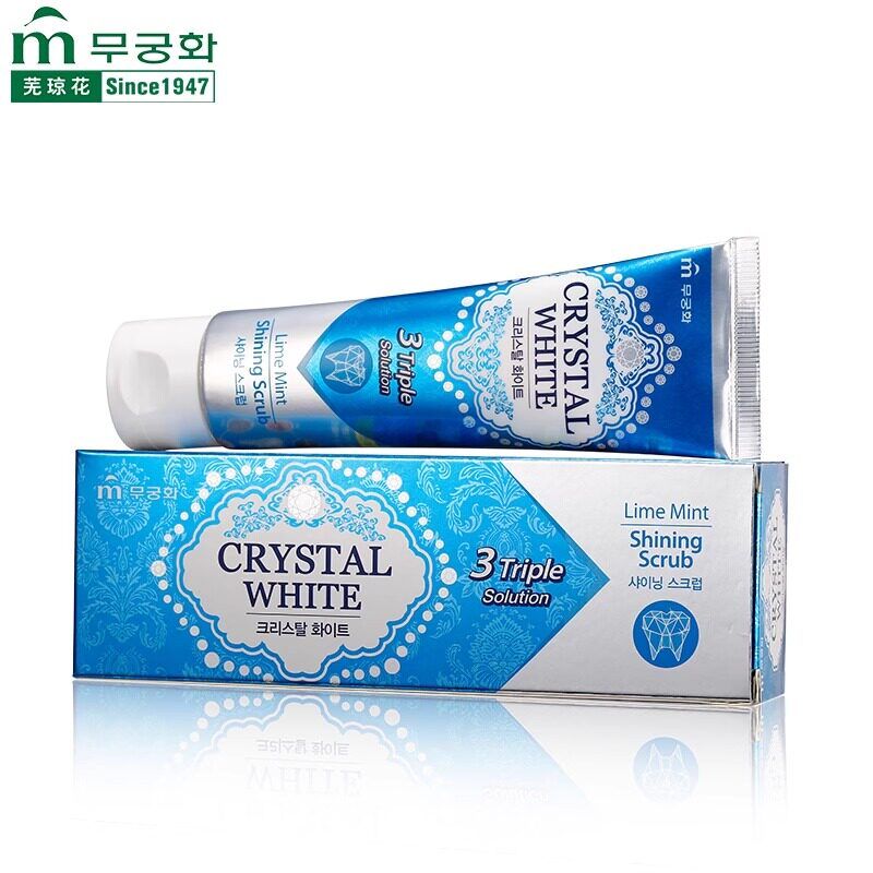 MUKUNGHWA Crystal White Shining Scrub Toothpaste, Lime Mint 110g