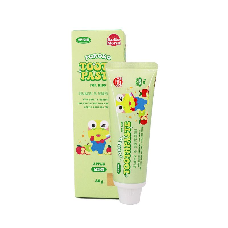 PORORO Kids Toothpaste, Apple Flavor 80g