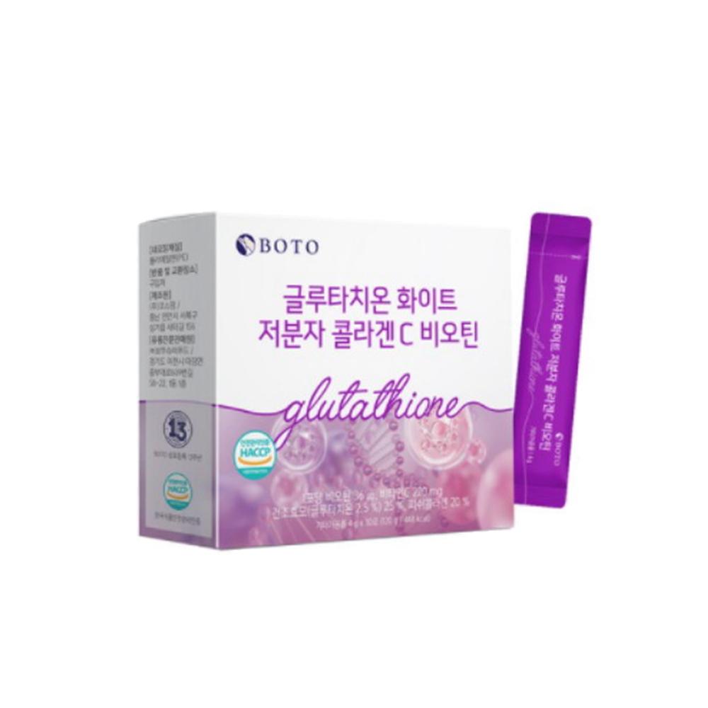 BOTO *TIMEDEAL* Glutathione White Low Molecular Collagen C Biotin 4g*30ea