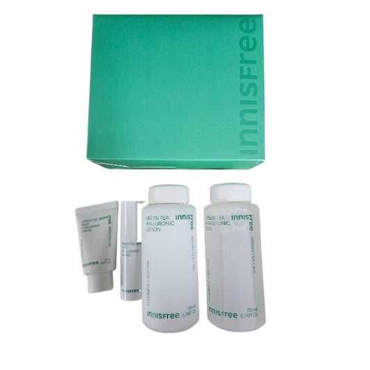 Innisfree Green Tea HYALURONIC Skin Care Set Toner Lotion K-Beauty