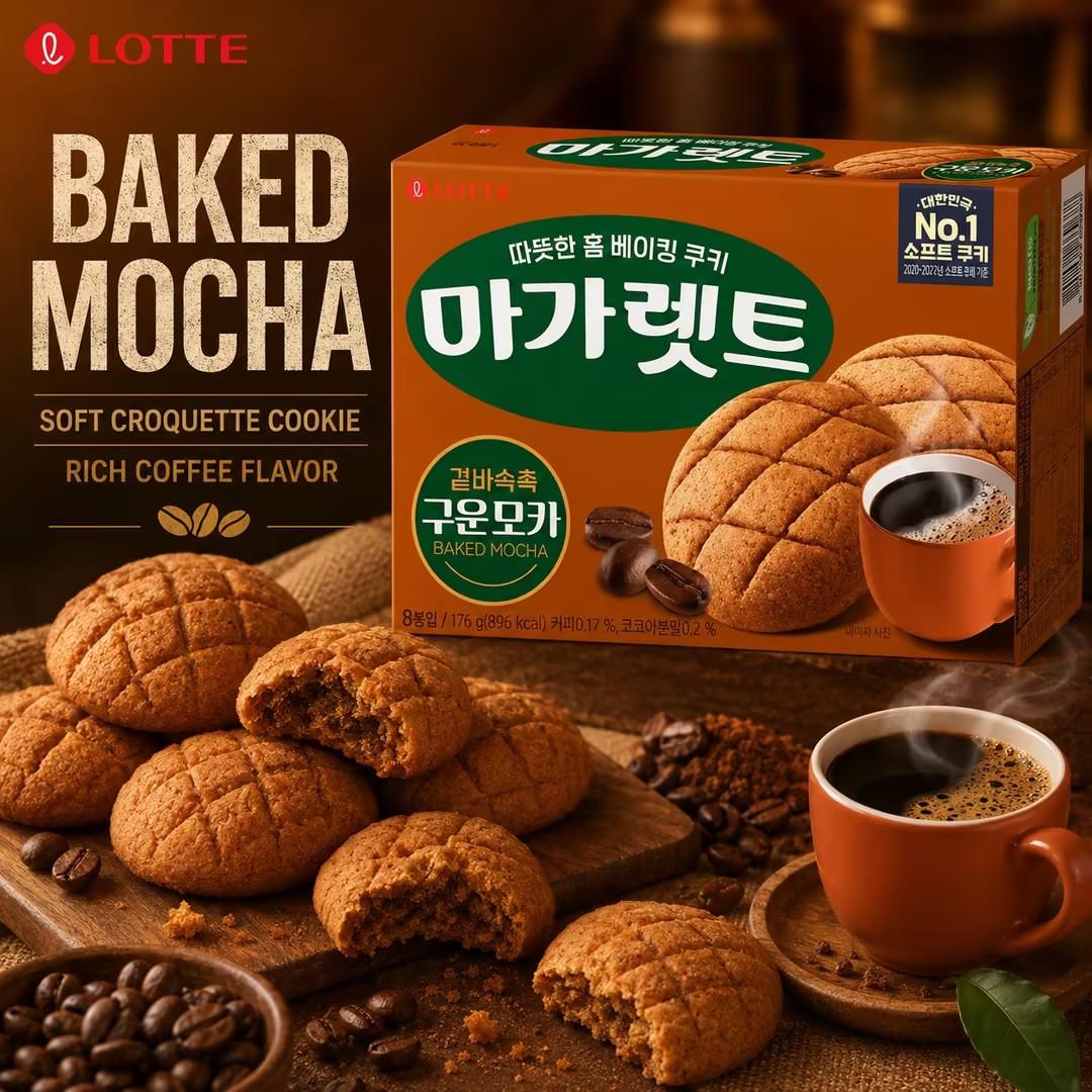 Lotte Margarine Mocha Croquette Snacks 176g