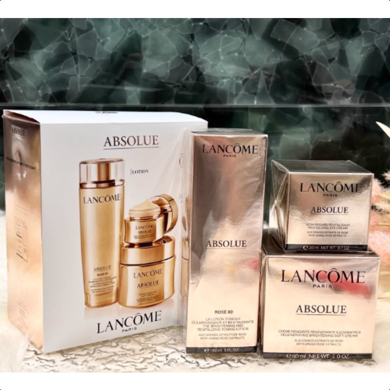 Lancôme Absolue 3-Piece Set (New Version) 150ml water  & 60ml refreshing face cream & 20ml eye cream