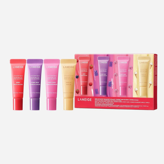 LANEIGE Mini Lip Glowy Balm 5ml* 4Pieces Set
