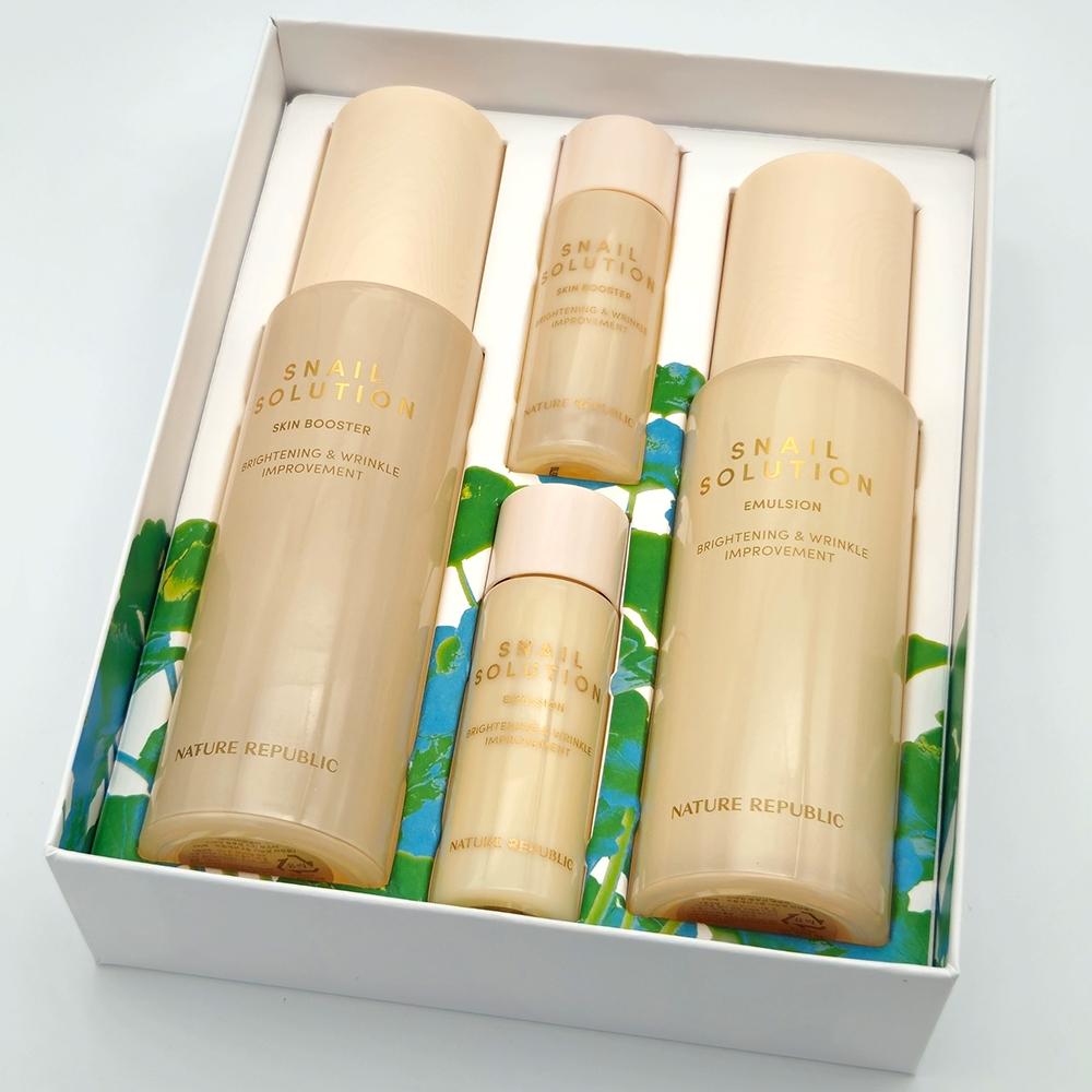 NATURE REPUBLIC Snail Solution Skincare Special Set (Skin Booster+ Emulsion +Travel set)
