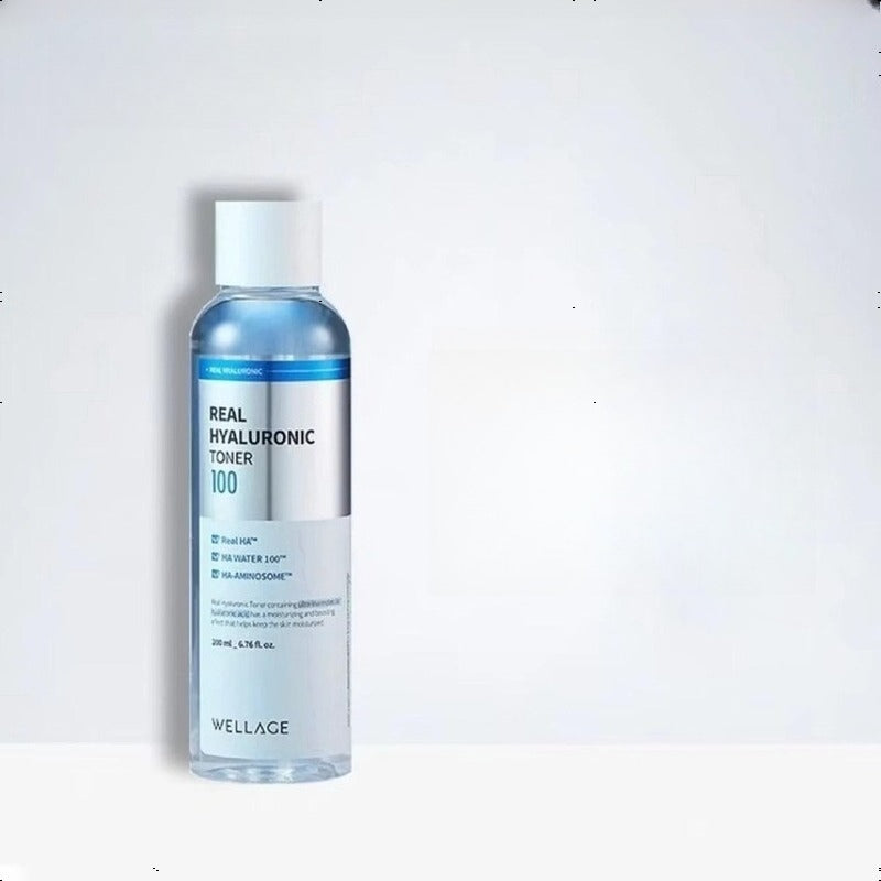 WELLAGE Real Hyaluronic 100 Toner 200ml，For Face Beauty Toner，All Skin Types Friendly