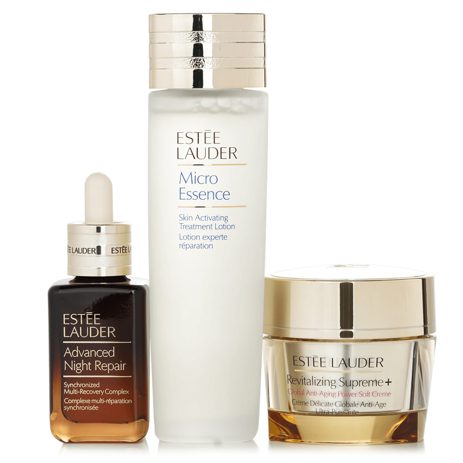 Estee Lauder ANR Set: Advanced Night Repair 50ml+ Micro Essence 150ml+ Revitalizing Supreme+ Creme 75ml
