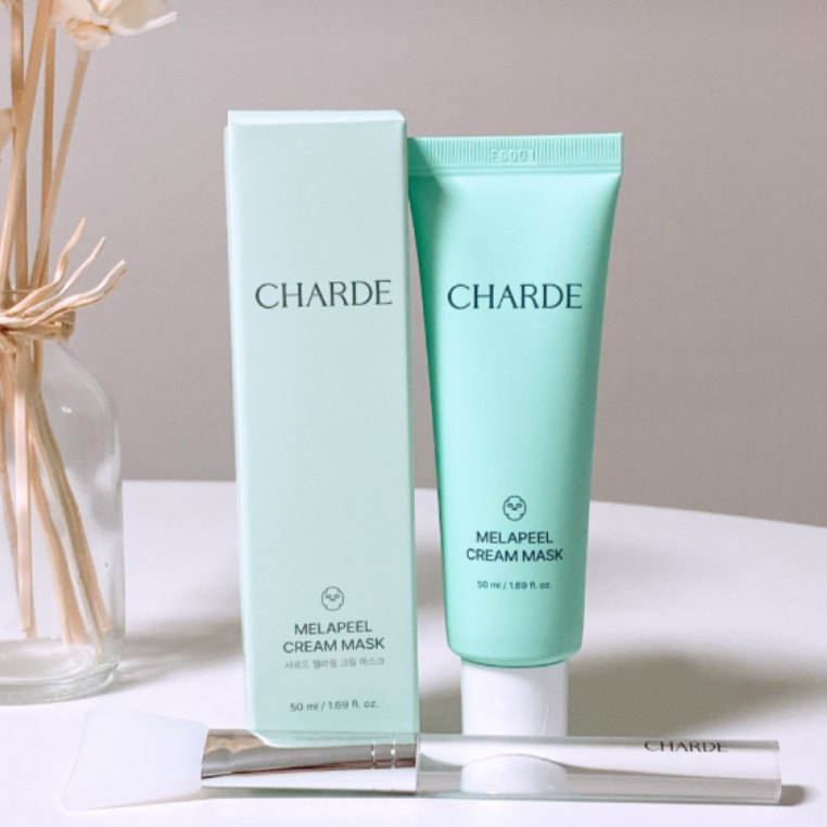 CHARDE Melapeel  Peel Off Cream Mask 50ml, for Dark Spots, Cream-to-Clear Mask for Brighter