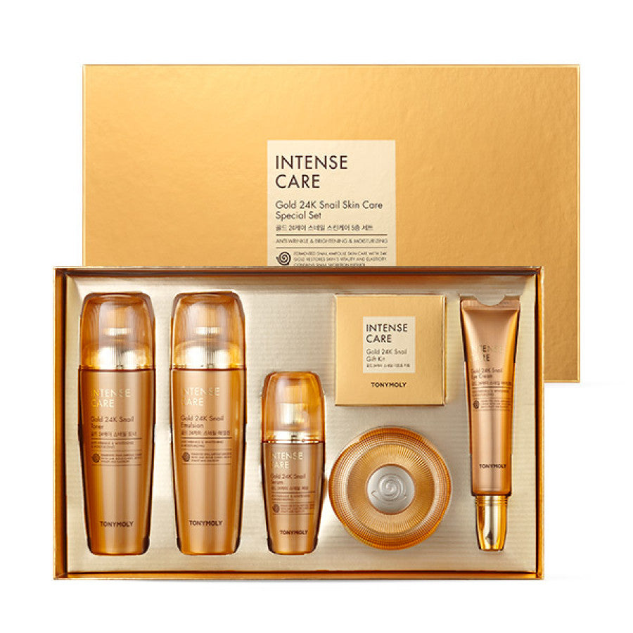 Tonymoly Intense Care Gold 24K Snail Special Set  5items