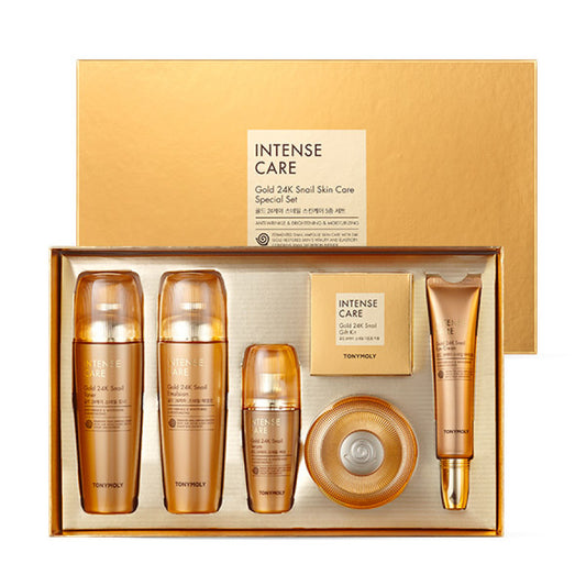 Tonymoly Intense Care Gold 24K Snail Special Set  5items