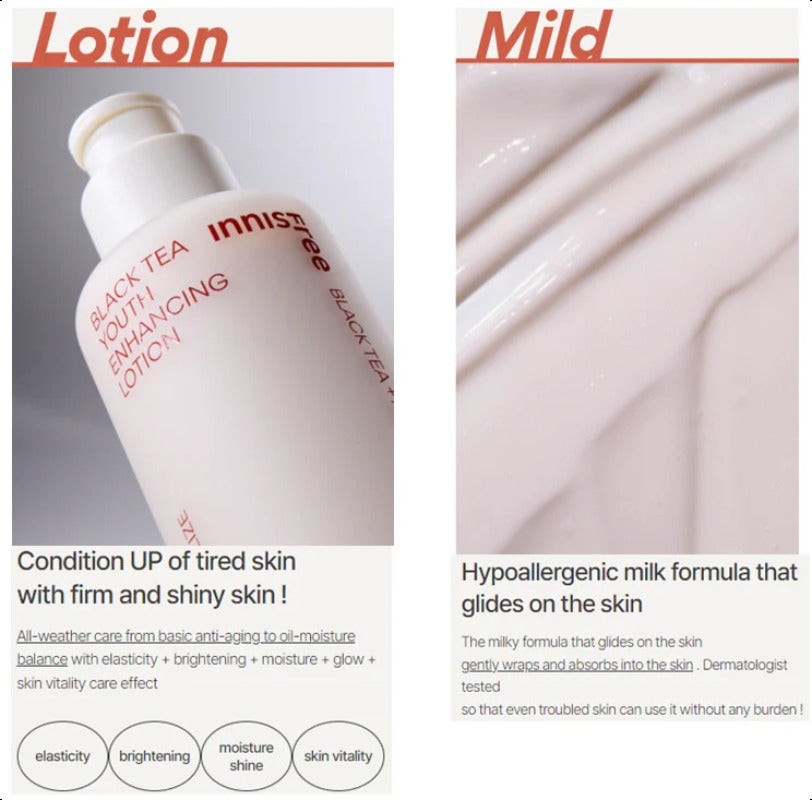 Innisfree Black Tea Ampoule Skincare Set