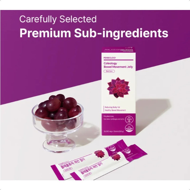 FOODOLOGY Coleology Bowel Movement Jelly 10 Sticks 3 pack