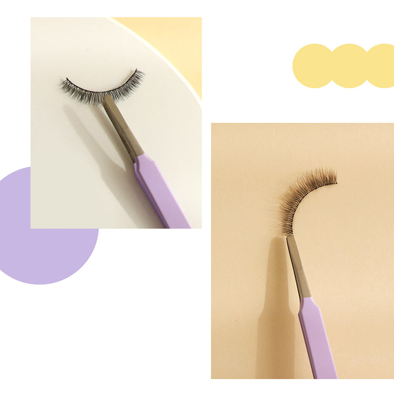 INHAK Round Tip Tweezer | eyelash comb eye lash makeup Tools Curler idol 40g