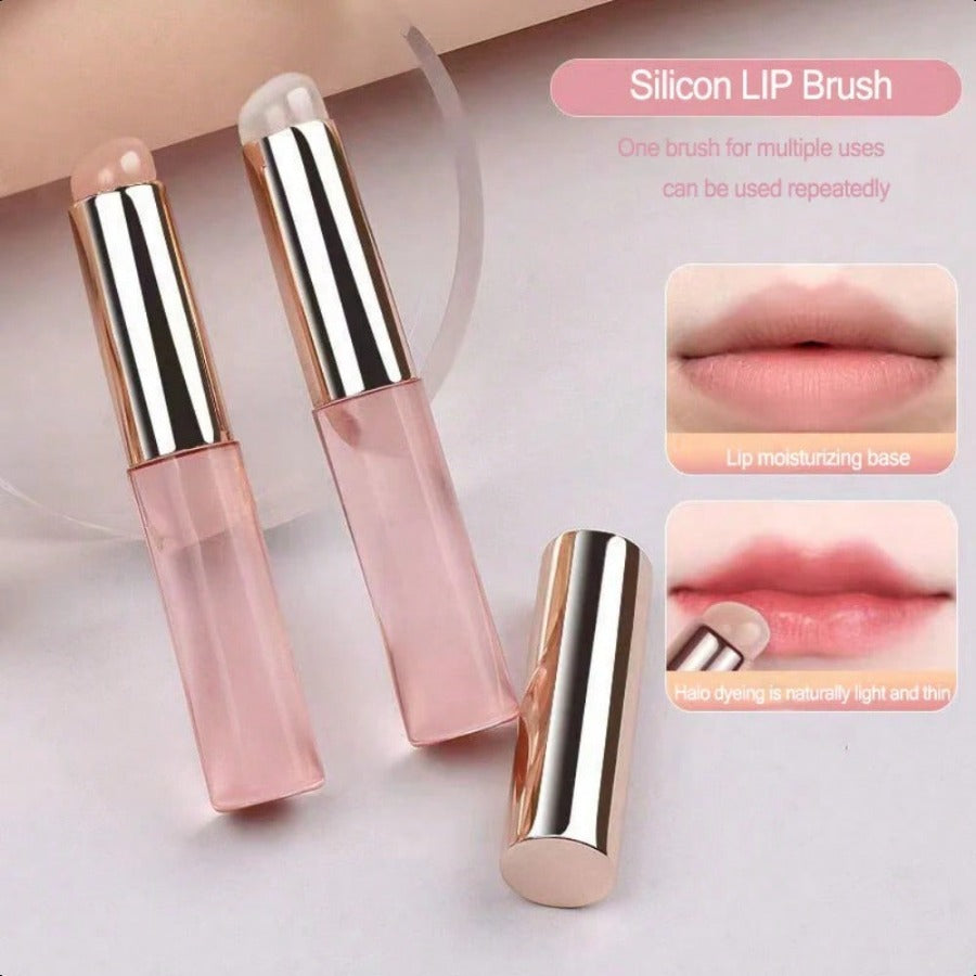 INHAK Silicon Lip Brush – Flexible, Non-Absorbent & Hygienic Lip Makeup Applicator For Precise, Streak-Free Application