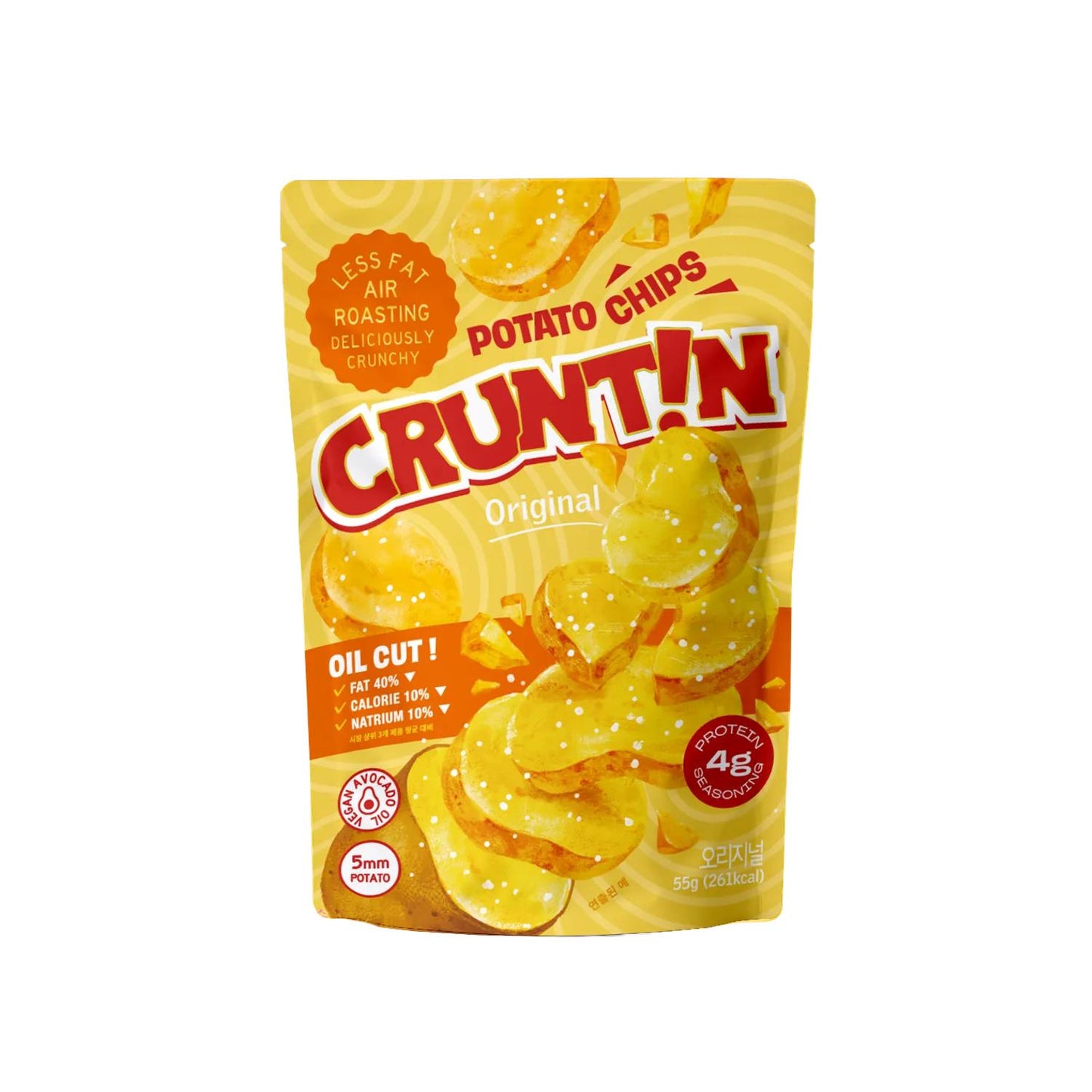 CRUNTIN 5mm Whole Potato Chips #Original 55g