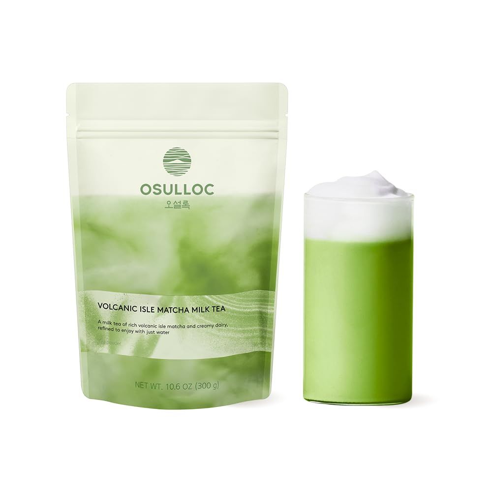 OSULLOC 济州火山抹茶拿铁粉 300克 韩国进口速溶抹茶奶茶粉家庭大包装24.98