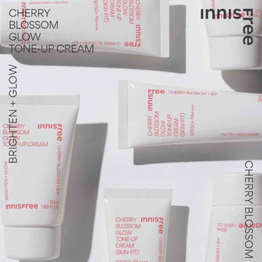 Innisfree Jeju Cherry Blossom Tone-Up Cream (50ml / 1.69 Fl.Oz) – Brightening & Hydrating Face Cream For Radiant, Even-Toned Skin