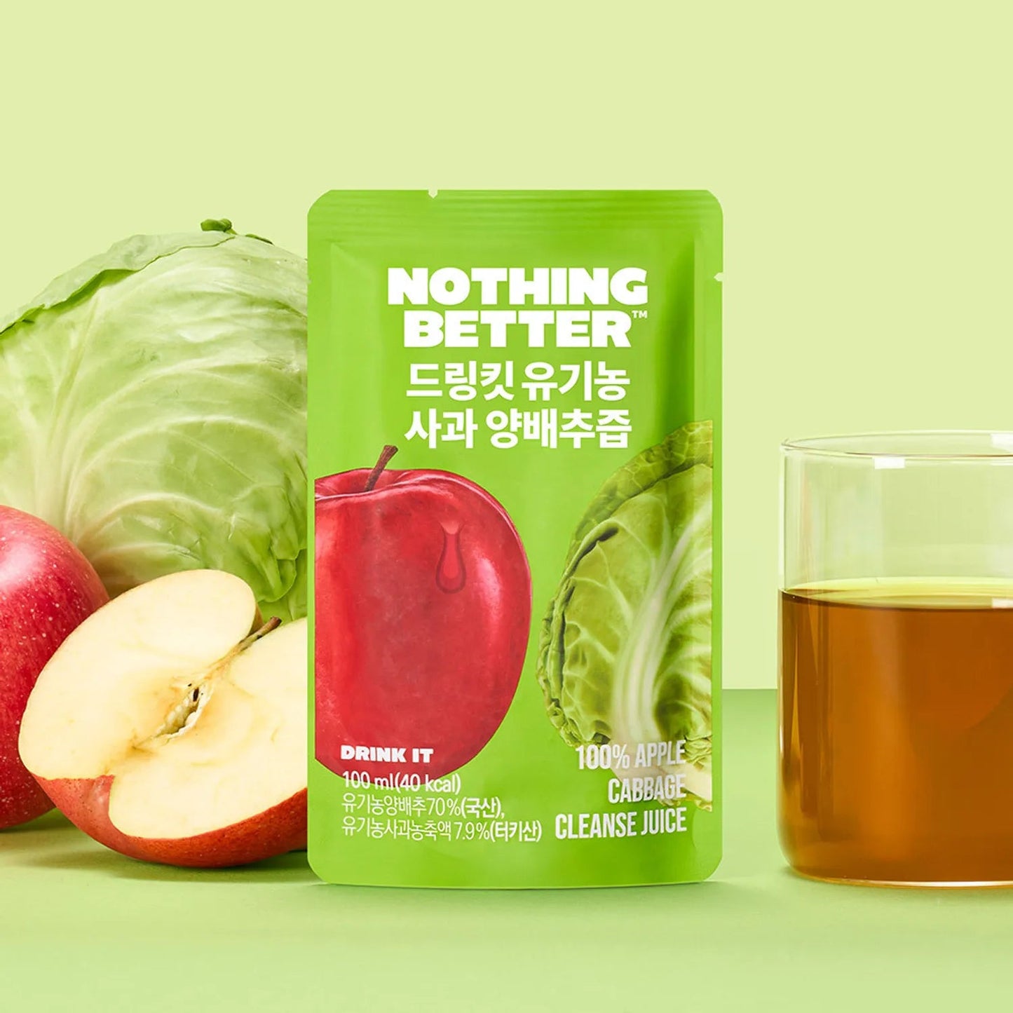 NOTHING BETTER 饮料苹果卷心菜汁100毫升
