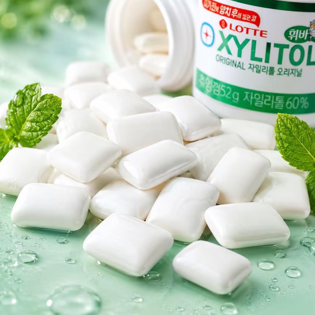 Lotte Xylitol Chewing Gum 52g Refreshing long‑lasting taste, xylitol formula, freshens oral feeling