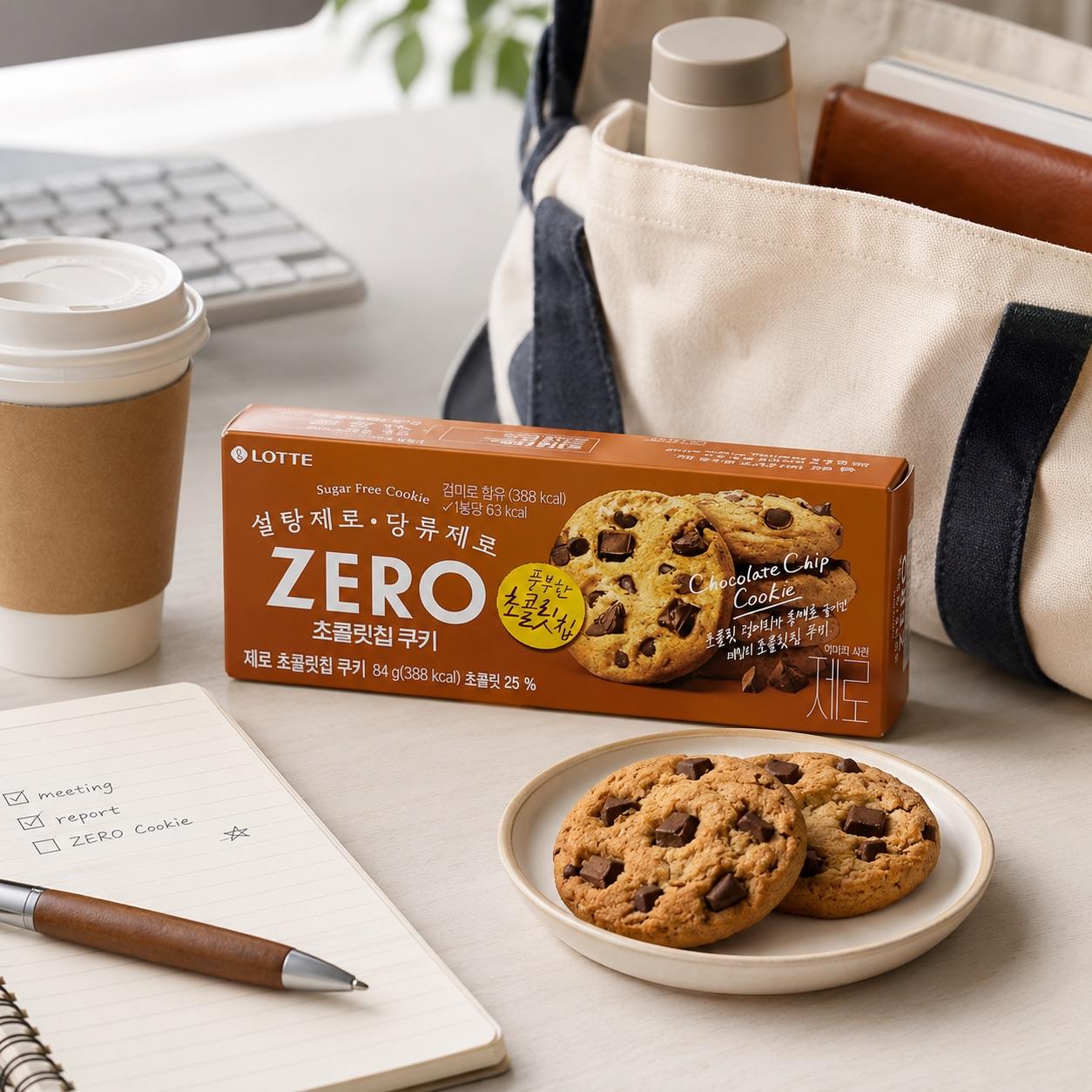 Lotte ZERO Compound‑co‑co Butter Chocolate Cookies 84g
