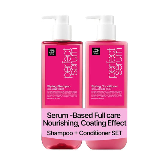 Mise-en-scene Perfect Styling Serum Shampoo 680ml + Conditioner 680ml