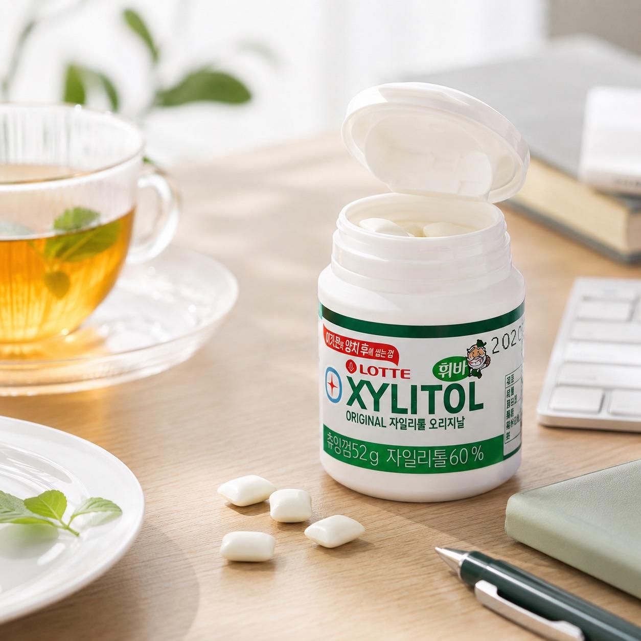Lotte Xylitol Chewing Gum 52g Refreshing long‑lasting taste, xylitol formula, freshens oral feeling