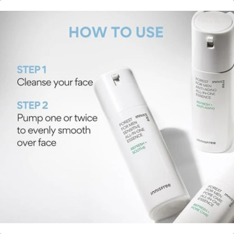 Innisfree NEW Forest for men Pore Care all-in-one essence 100ml
