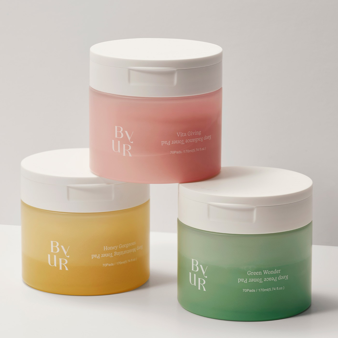 BYUR Green Wonder Keep Peace Toner Pad 70Pads/170m