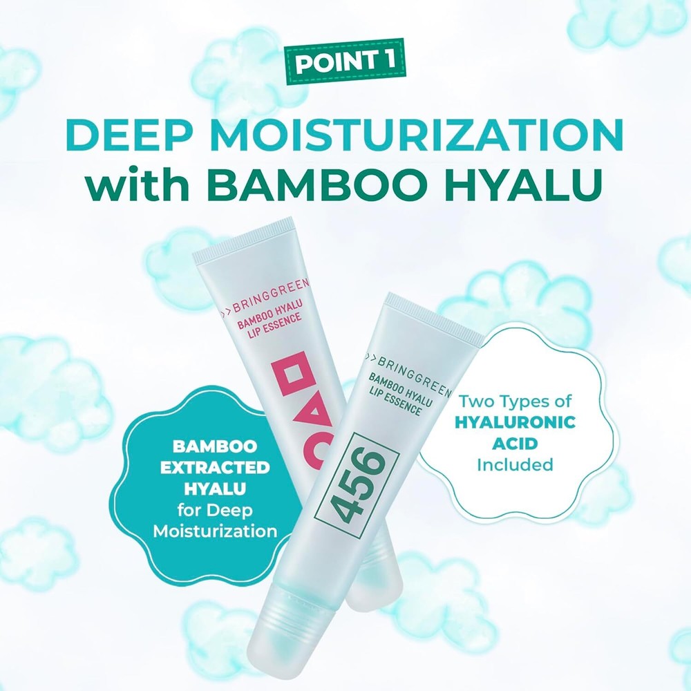 BRINGGREEN X SQUID GAME Bamboo Hyalu Lip Essence Double Set 11g*2ea