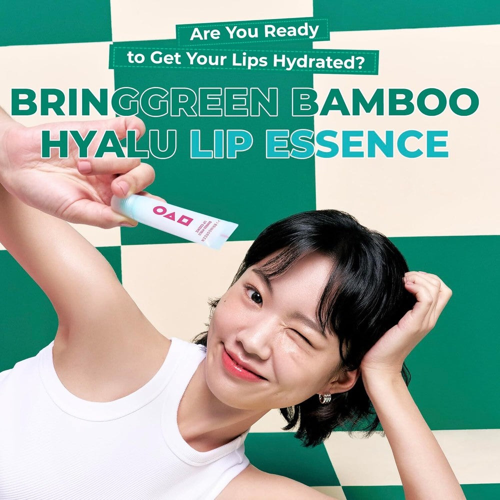 BRINGGREEN X SQUID GAME Bamboo Hyalu Lip Essence Double Set 11g*2ea